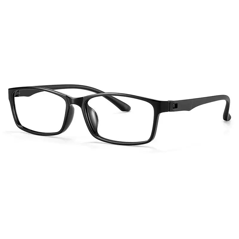 Gatenac Unisex Full Rim Square Rectangle Tr 90 Titanium Eyeglasses 966006 FuzWeb