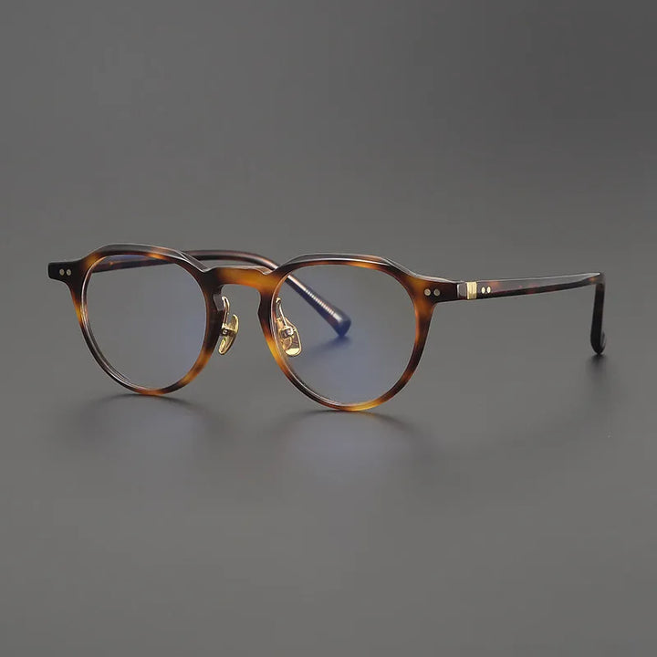 Black Mask Unisex Full Rim Round Acetate Eyeglasses BM-M505
