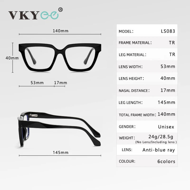 Vicky Women's Full Rim Square Cat Eye Tr 90 Reading Glasses 606083