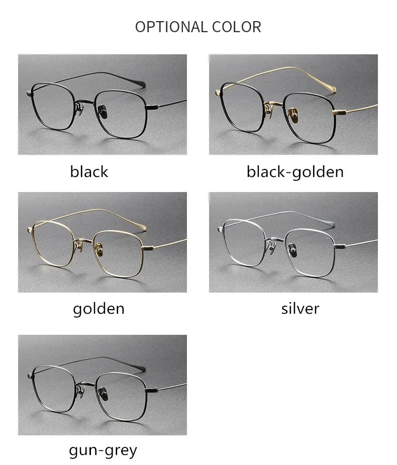 Aimee Unisex Full Rim Square Titanium Eyeglasses 19199 Full Rim Aimee   