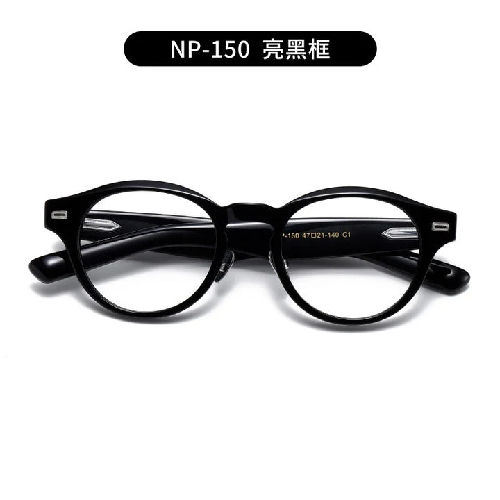 Nobler Unisex Full Rim Round Acetate Eyeglasses N150 Full Rim Nobler C1  