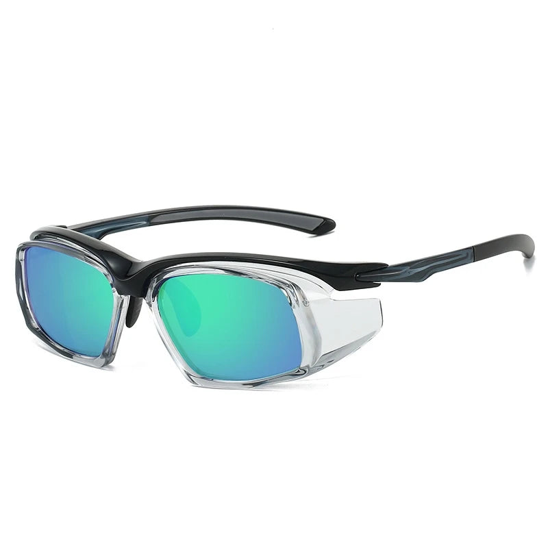 Yimaruili Unisex Full Rim Square Tr 90 Polaroid Lens Sunglasses 662825