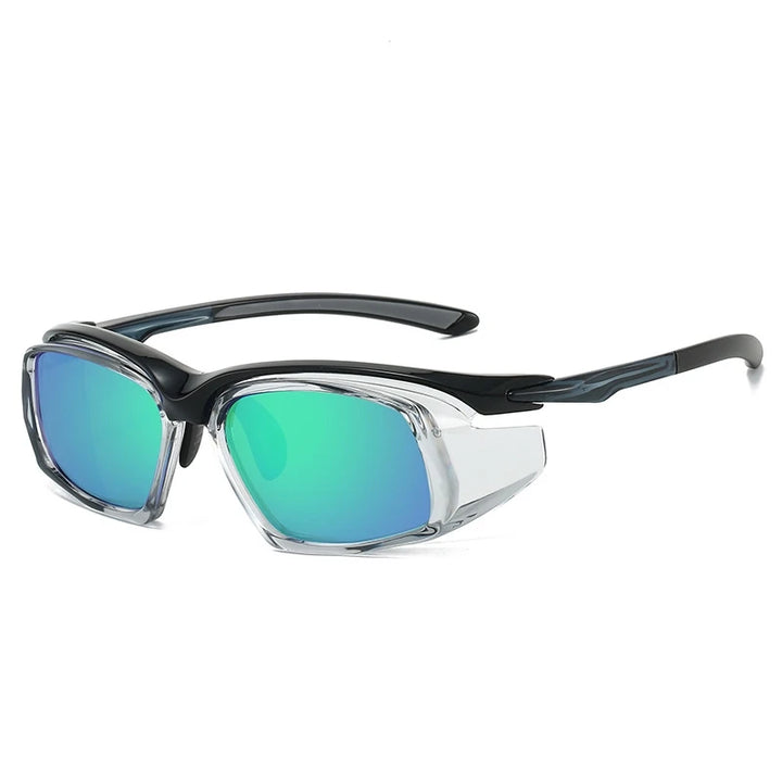 Yimaruili Unisex Full Rim Square Tr 90 Polaroid Lens Sunglasses 662825