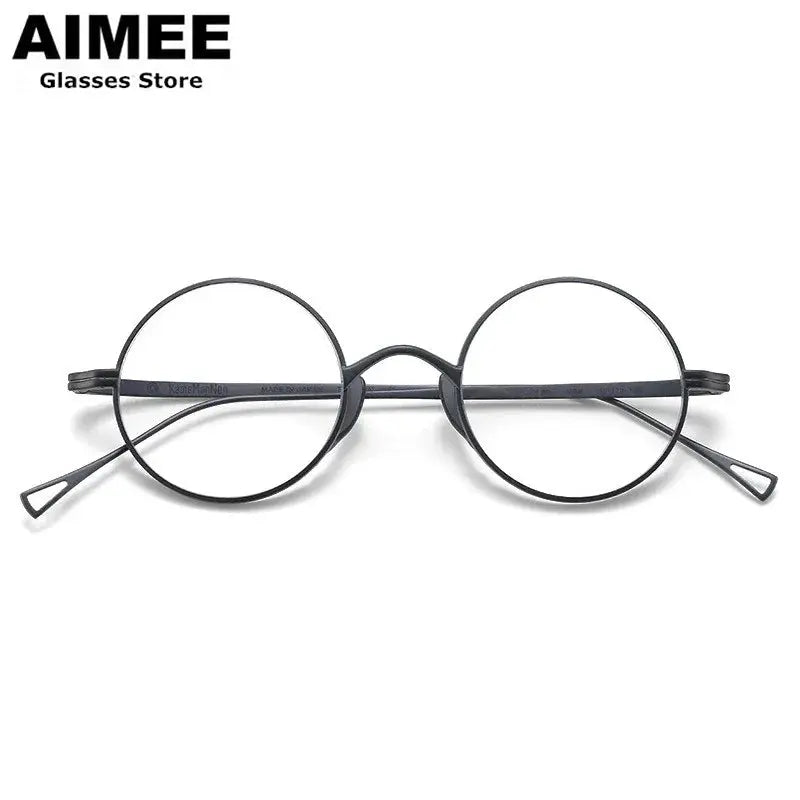Aimee 999900 Women’s Full Rim Titanium Round Frames FuzWeb