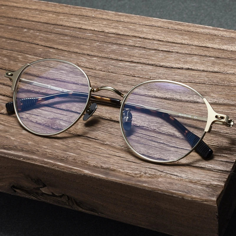 Black Mask Unisex Full Rim Round Eyeglasses 281001