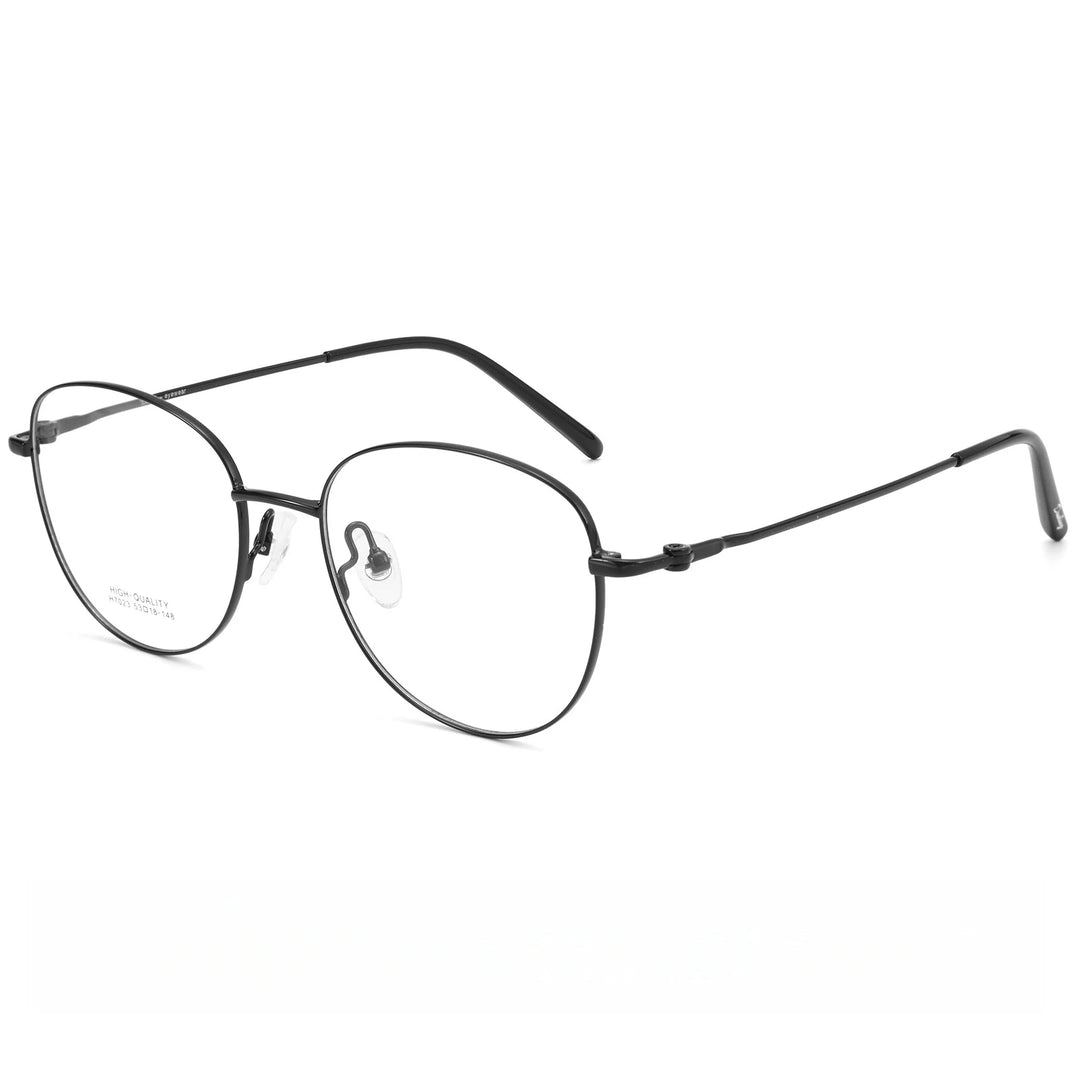 Yimaruili Unisex Full Rim Cat-Eye Pure Titanium Eyeglasses H7023X — view 4 | Yimaruili at FuzWeb