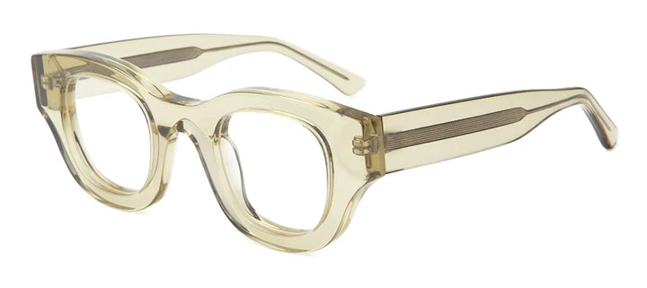 Esnbie Men's Full Rim Big Square Thick Acetate Eyeglasses 230431