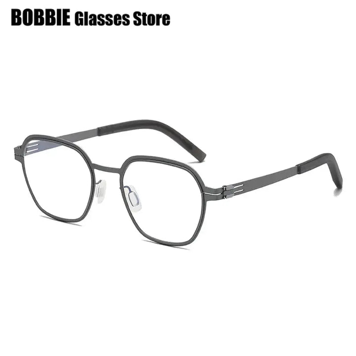 Bobbie 481646 Full Rim Women’s Polygon Stainless Steel Frames FuzWeb