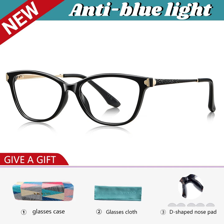 Vicky Women's Full Rim Square Cat Eye Reading Glasses 77231