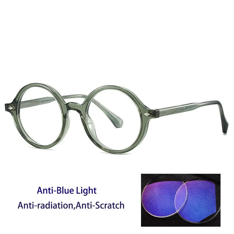 Kocolior 280190 Unisex Full Rim Round PC Alloy Frames FuzWeb