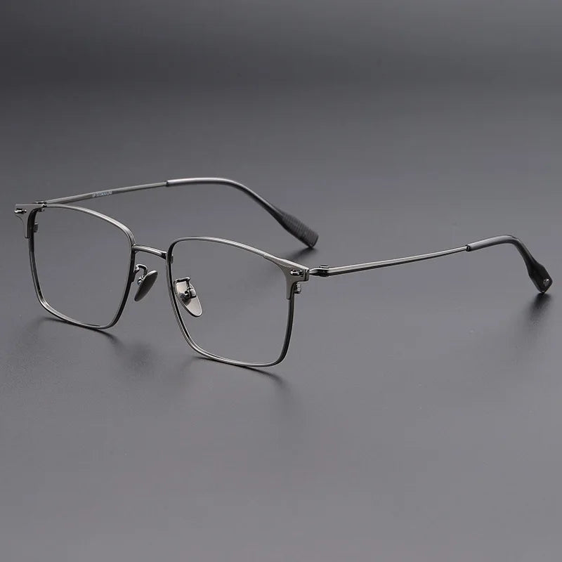 Yimaruili Men's Full Rim Square Alloy Eyeglasses 810085