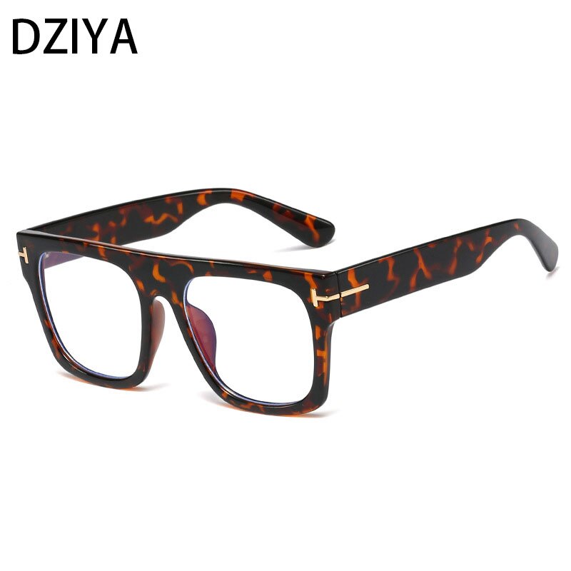 Dziya Unisex Full Rim Square Polycarbonate Presbyipic Reading Glasses 60865 Reading Glasses Dziya +25 Leopard 