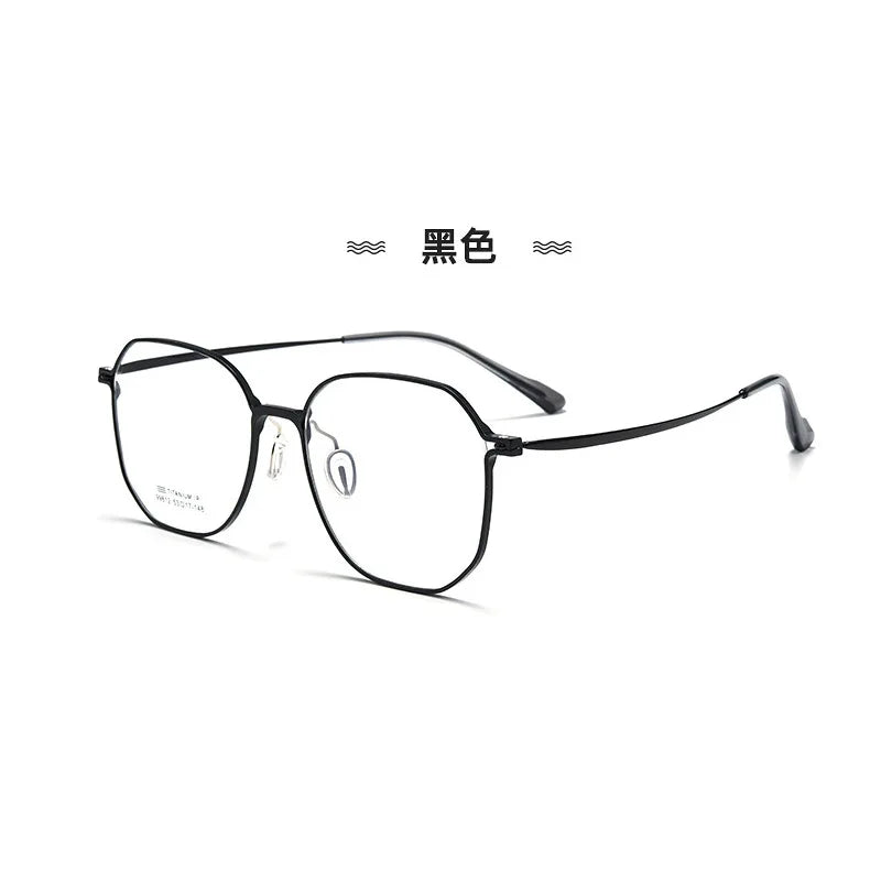 CCspace Women's Full Rim Oval Square Al-Mg Titanium Eyeglasses 315006