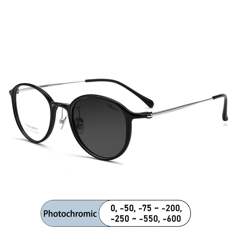 Kocolior Women's Full Rim Oval Square Tr 90 Titanium Photochromic Reading Glasses 39108