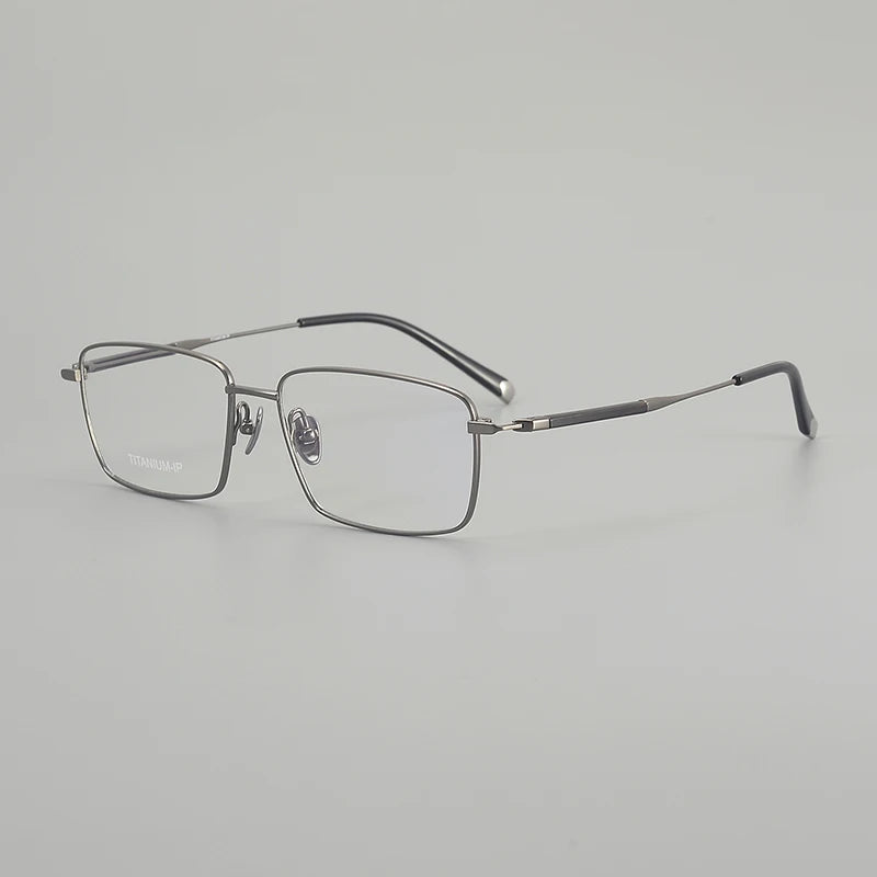 Muzz ZRB-1 men's square pure titanium prescription eyeglasses — view 5