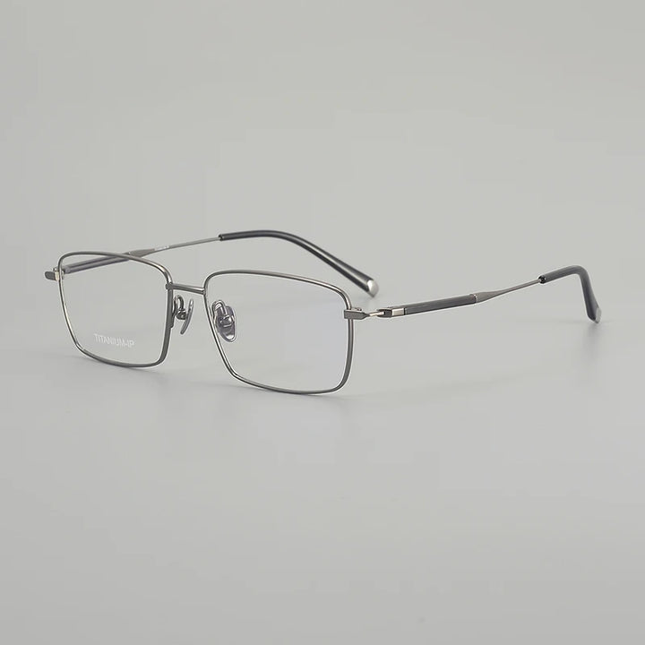 Muzz ZRB-1 men's square pure titanium prescription eyeglasses — view 5