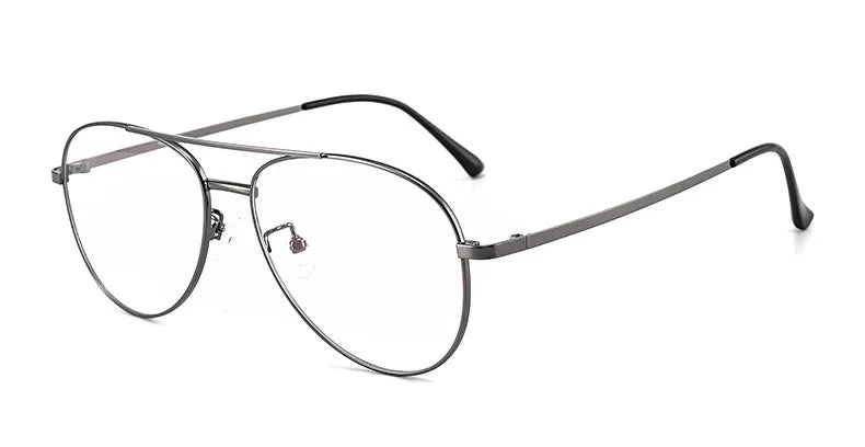 Aror Unisex Full Rim Oval Double Bridge Titanium Eyeglasses 83615