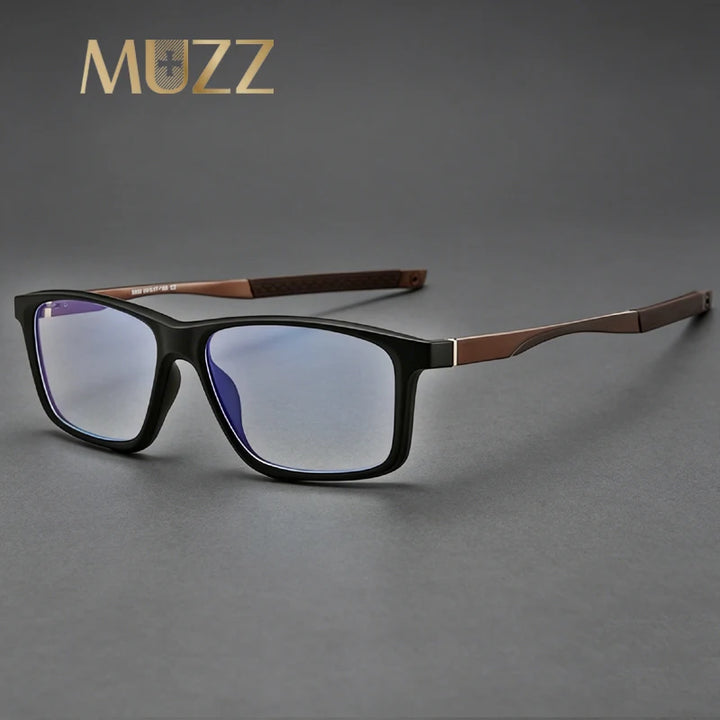 Muzz 58330 unisex square cycling TR-90 prescription eyeglasses