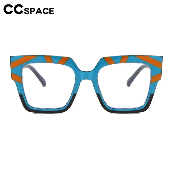 CCspace Women's Full Rim Square Thick Polycarbonate Eyeglasses 301255 Full Rim CCspace   