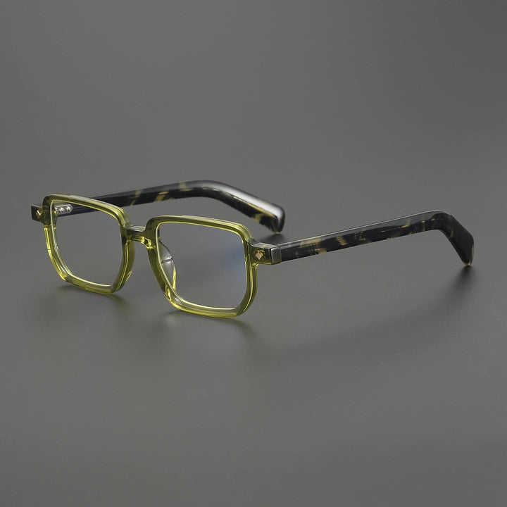 Black Mask Unisex Full Rim Big Square Acetate Eyeglasses 639645