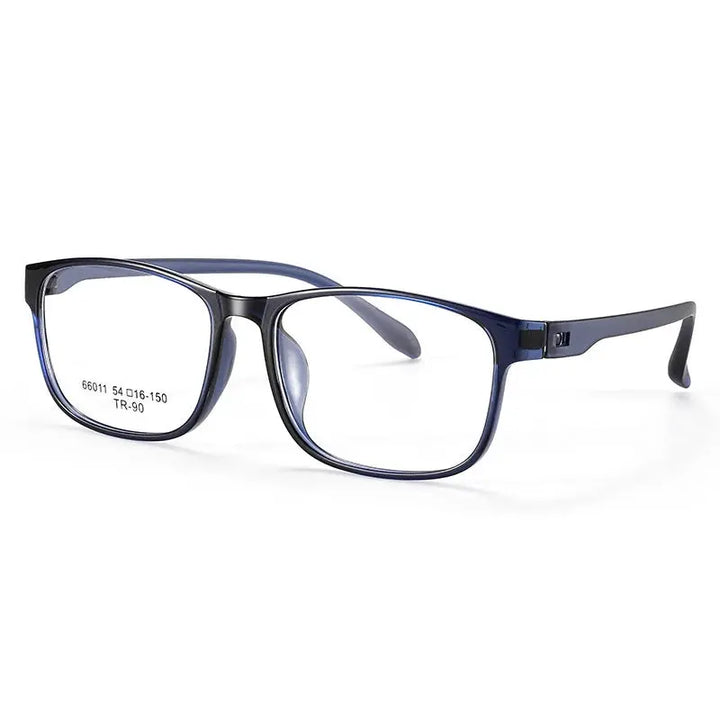 Gatenac Unisex Full Rim Square Tr 90 Titanium Eyeglasses 966011 FuzWeb