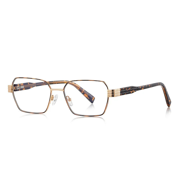 CCspace Women's Full Rim Polygon Square Tr 90 Alloy Reading Glasses 311240