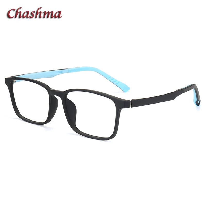 Chashma Ochki Unisex Full Rim Square Tr 90 Titanium Eyeglasses 36610