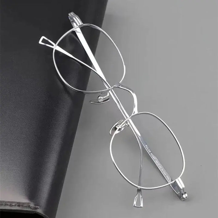 Aimee 114009 Women’s Full Rim Pure Titanium Square Frames FuzWeb