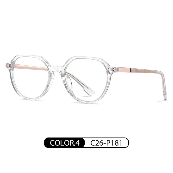 Gmei Women's Full Rim Polygon Acetate Alloy Eyeglasses 9226 Full Rim Gmei Optical C26-P18  