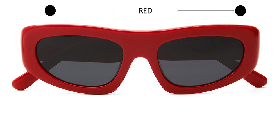 Esnbie Unisex Full Rim Square Brow Line Acetate Sunglasses 240171