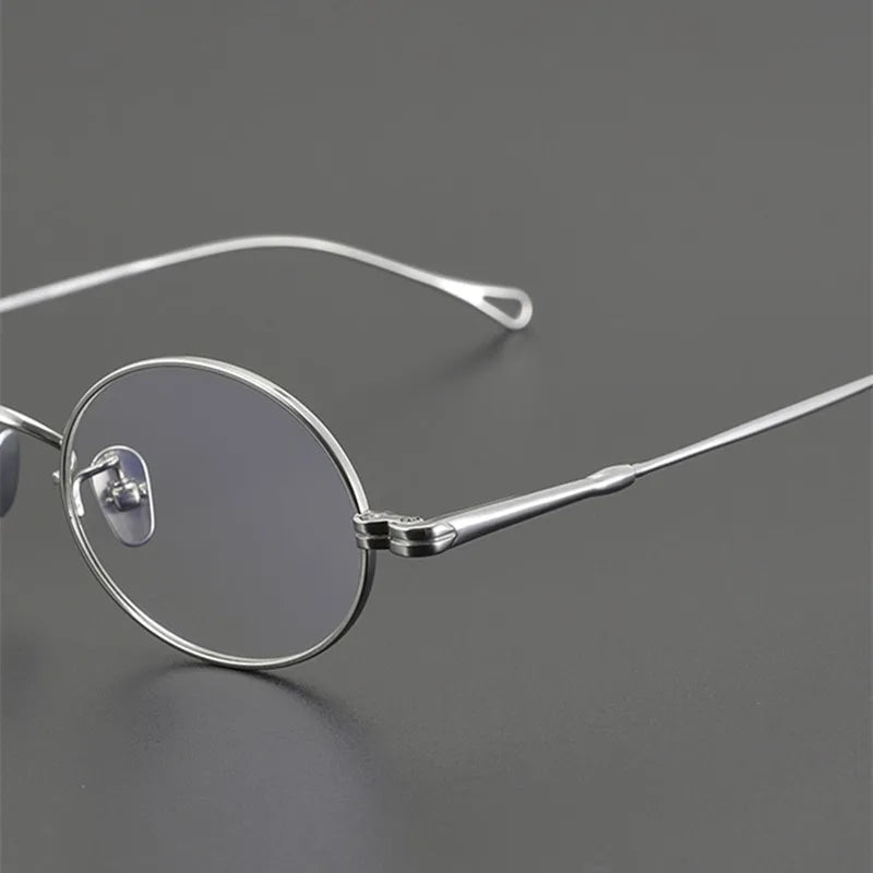 Aimee Unisex Full Rim Oval Round Titanium Eyeglasses 50501