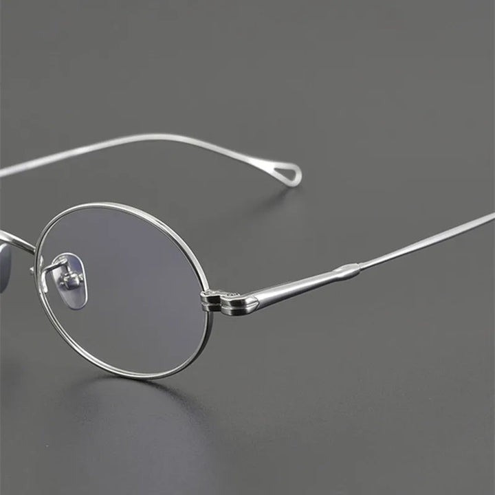 Aimee Unisex Full Rim Oval Round Titanium Eyeglasses 50501