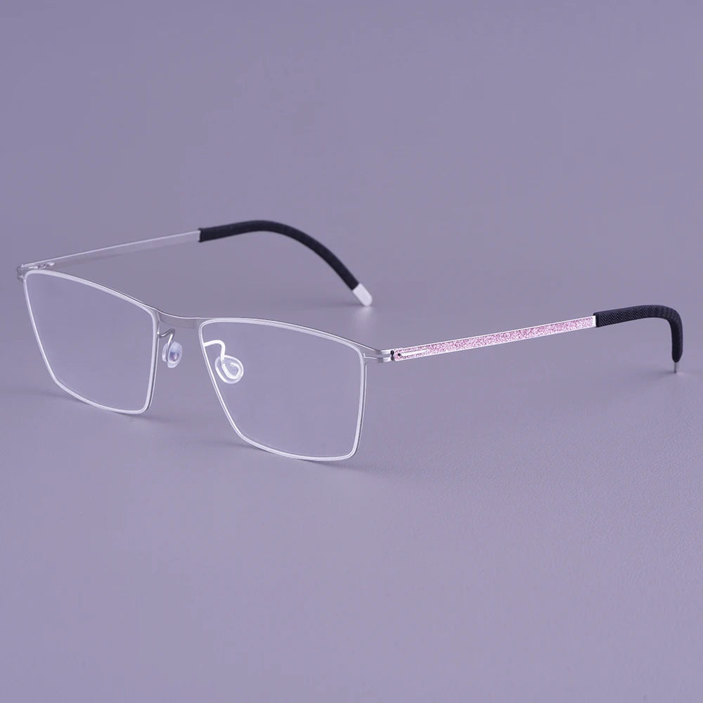 Bobbie Men Full Rim Square Titanium Eyeglasses V460-D