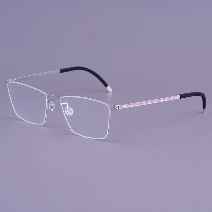 Bobbie Men Full Rim Square Titanium Eyeglasses V460-D