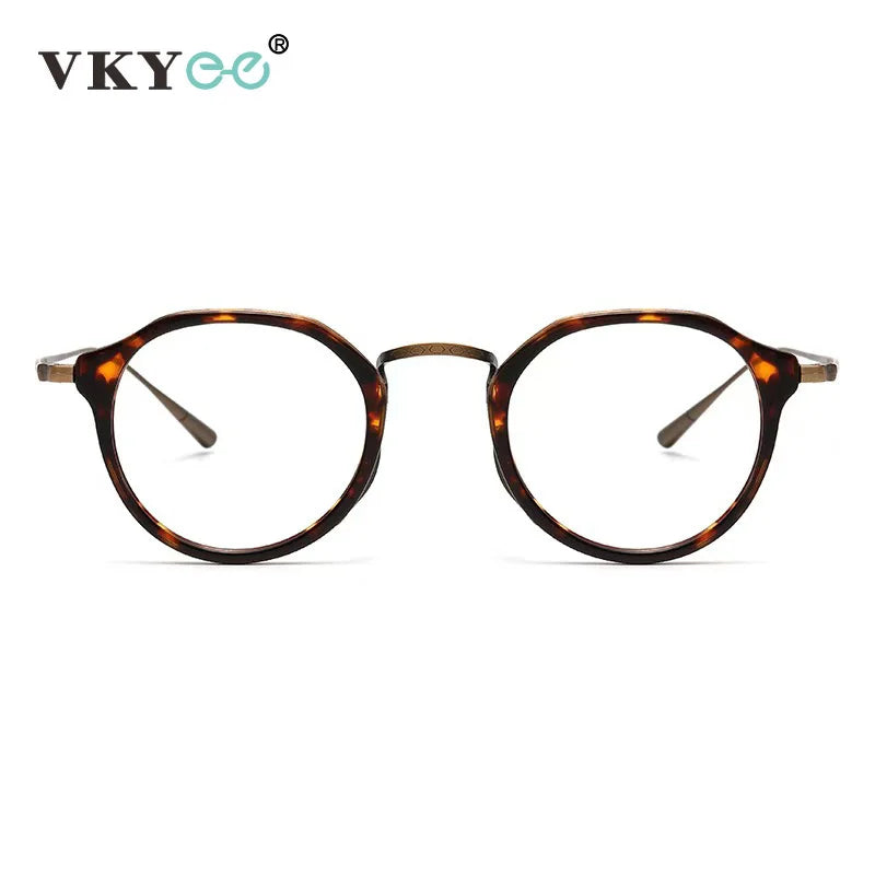 Vicky Unisex Full Rim Round Acetate Blue Light Prescription Eyeglasses KMN1113 - view 3