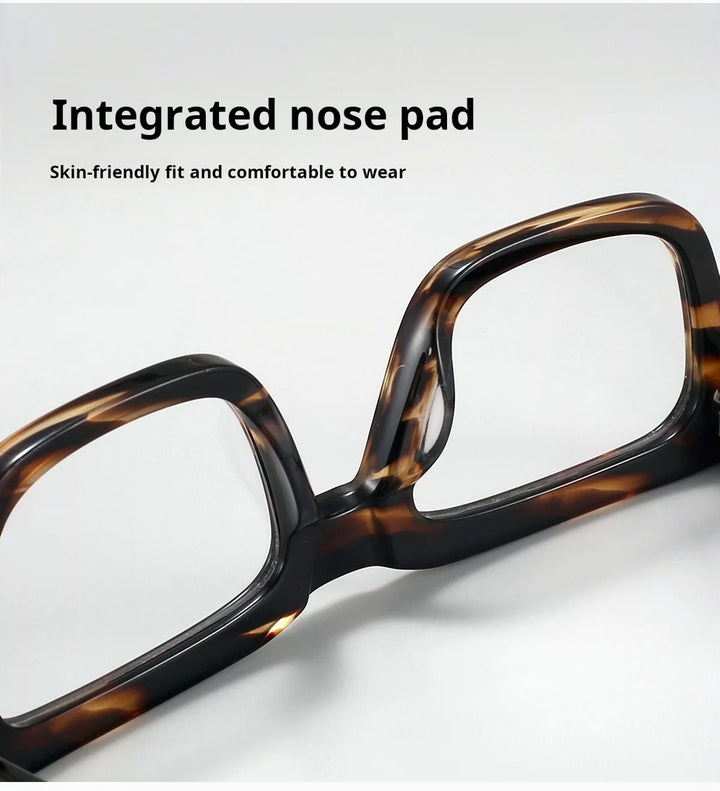 Hdcrafter 86008-1 unisex square acetate prescription eyeglasses — view 16