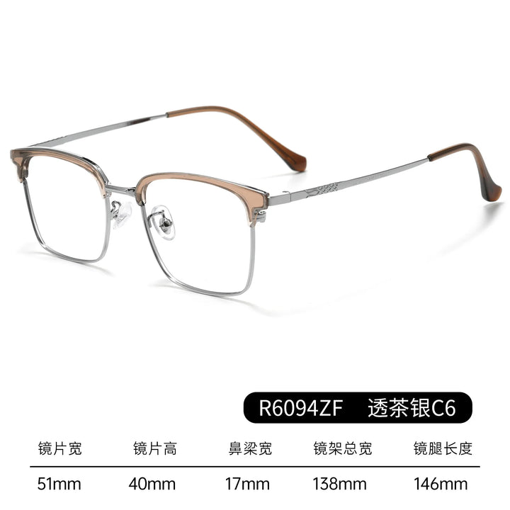 Bclear Unisex Full Rim Browline TR90 Eyeglasses BSF-R6094ZF