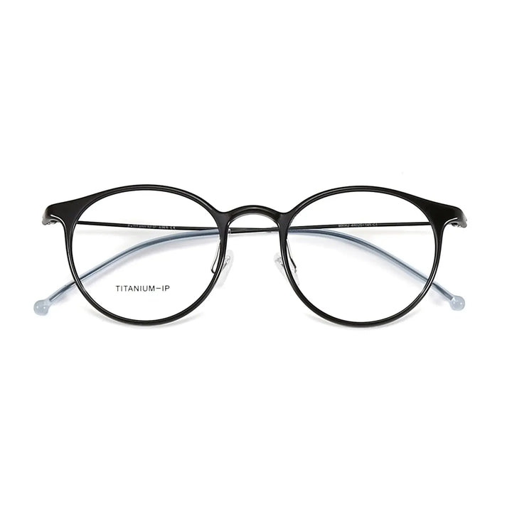 Bobbie 806200 Full Rim Women’s Polygon Round Acetate Titanium Frames FuzWeb