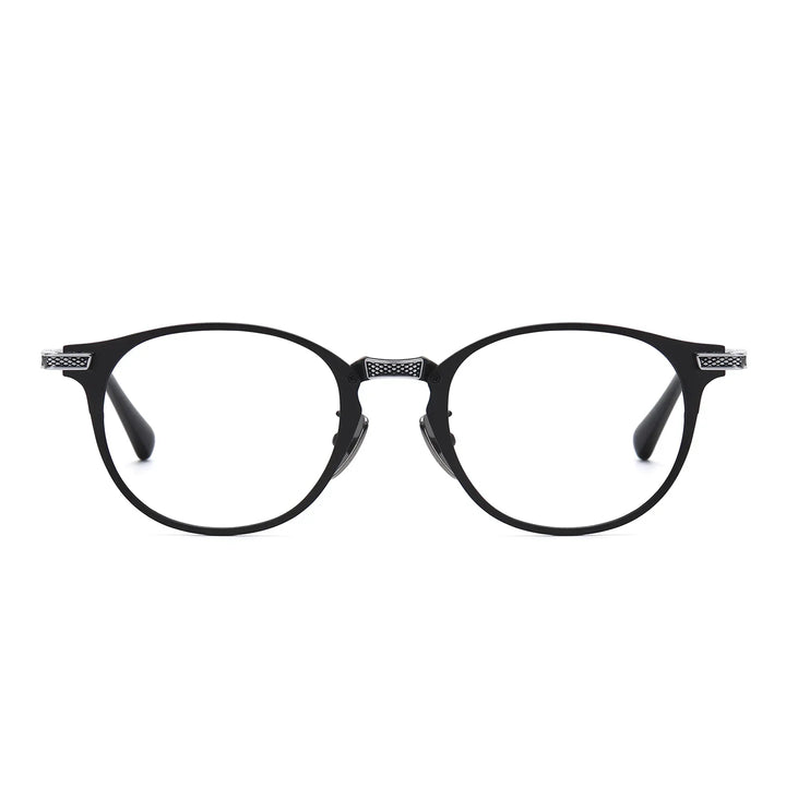 Bclear Unisex Full Rim Round Titanium Eyeglasses SM-DRX-2078