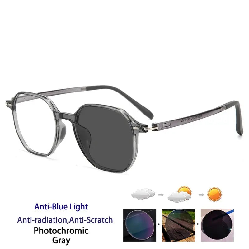 Kocolior Unisex Full Rim Polygon Tr 90 Frames 256856 FuzWeb