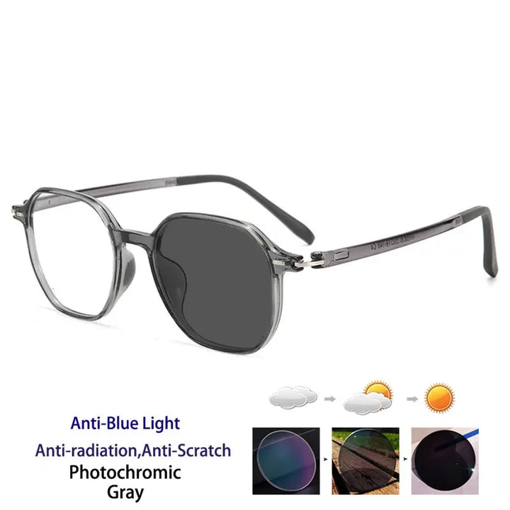 Kocolior Unisex Full Rim Polygon Tr 90 Frames 256856 FuzWeb