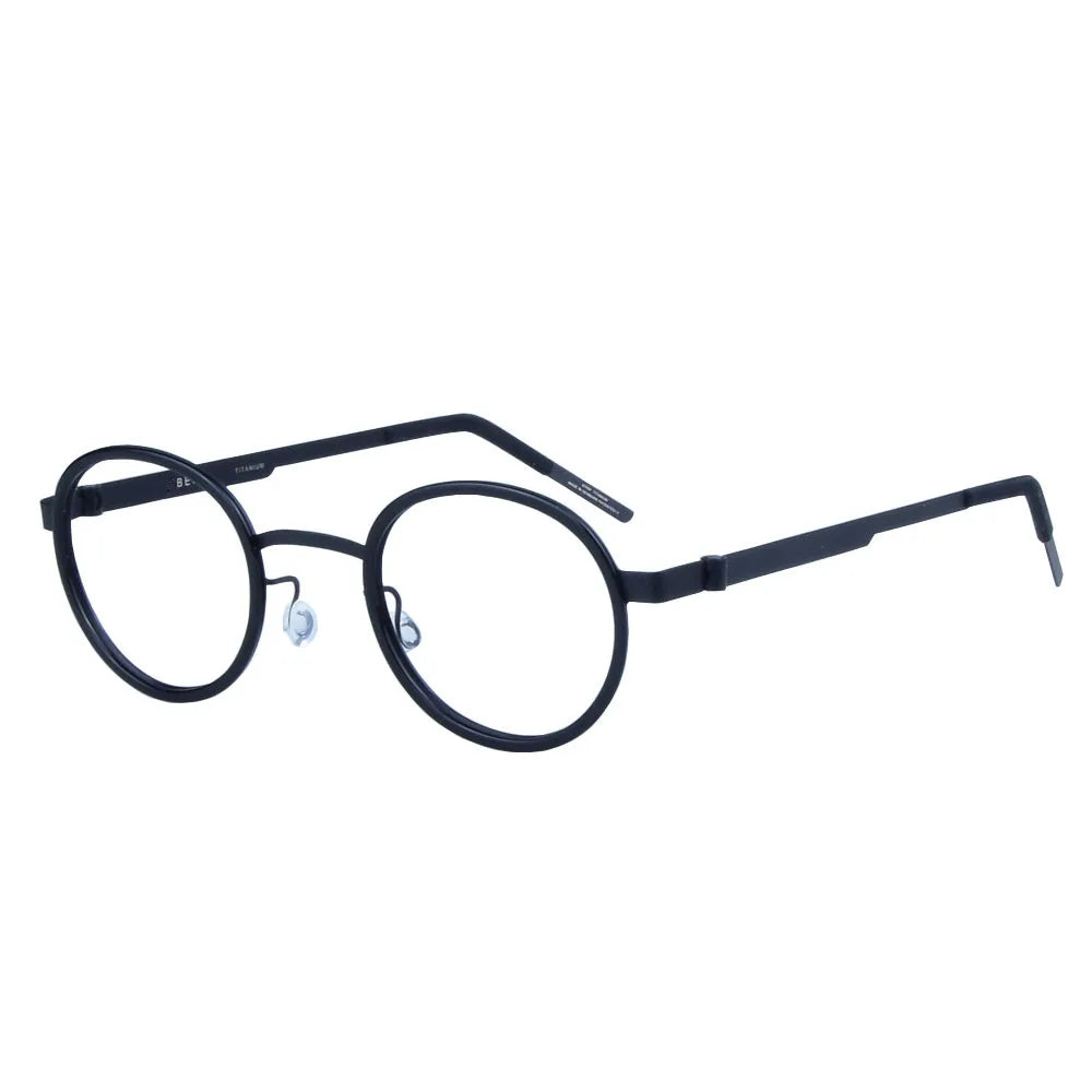 Aimee Unisex Full Rim Round Screwless Titanium Acetate Eyeglasses 3033 Full Rim Aimee   