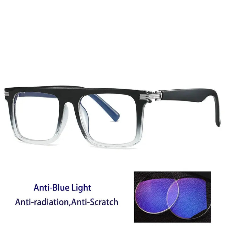 Kocolior 226100 Unisex Full Rim Square Brow Line PC Frames FuzWeb