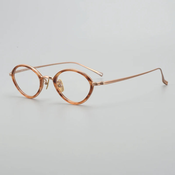 Bobbie Unisex Full Rim Oval Titanium-Steel Acetate Eyeglasses 344326