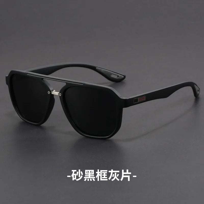 Zirosat Unisex Full Rim Square Double Bridge Alloy Sunglasses 46024