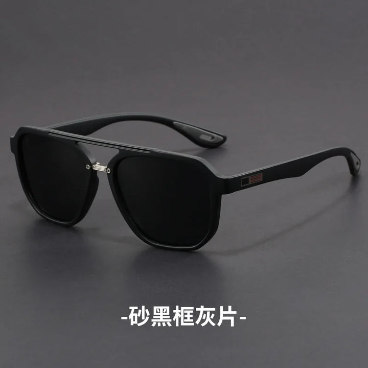 Zirosat Unisex Full Rim Square Double Bridge Alloy Sunglasses 46024