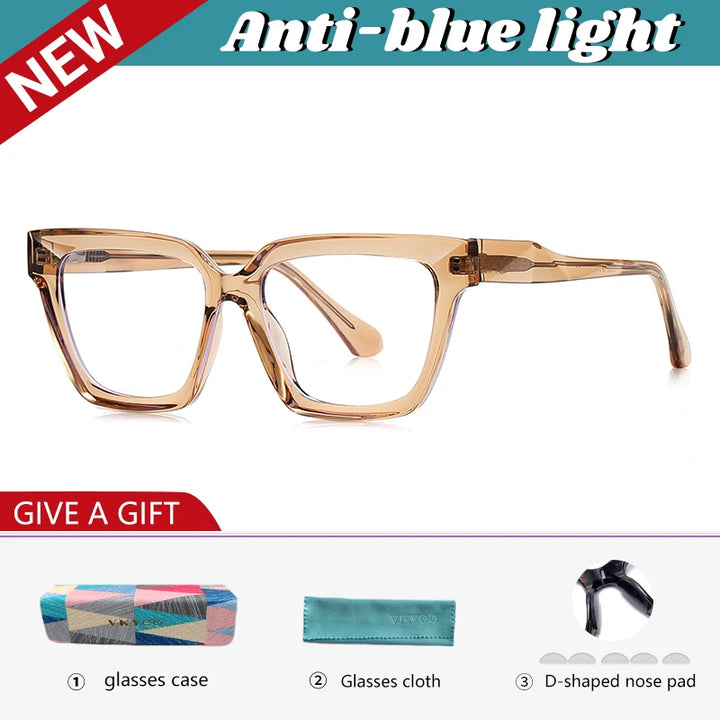 Vicky Women's Full Rim Square Cat Eye Tr 90 Reading Glasses 606083