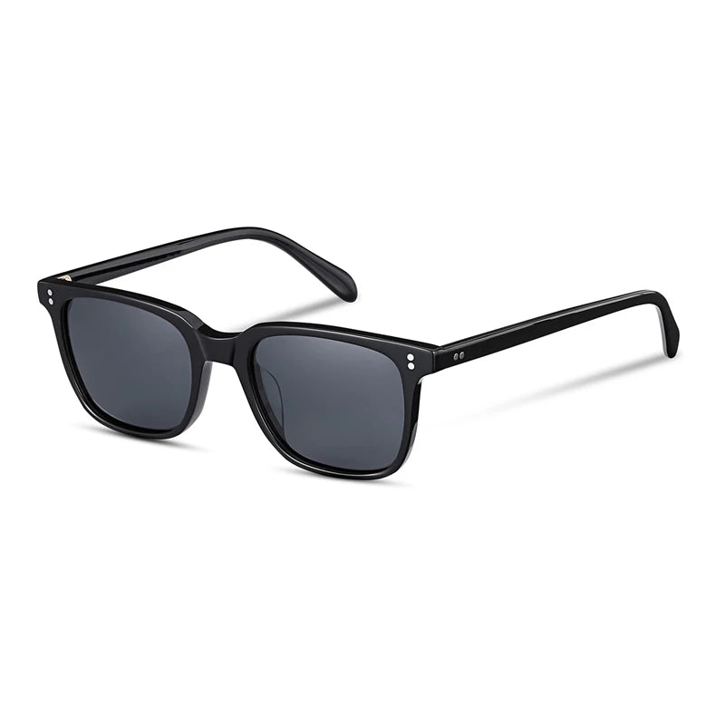 Black Mask Unisex Full Rim Rectangle Acetate Polarized Sunglasses Ov5031 Sunglasses Black Mask Black-Gray As Shown 