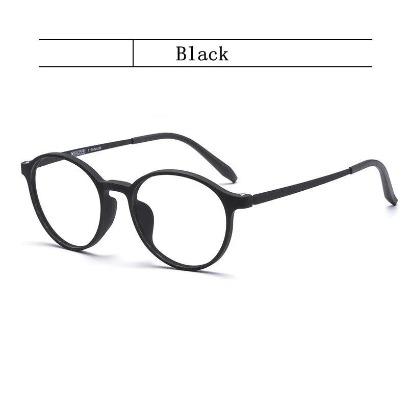 Kocolior Unisex Full Rim Round Plastic Reading Glasses A3050 Reading Glasses Kocolior Black 0 