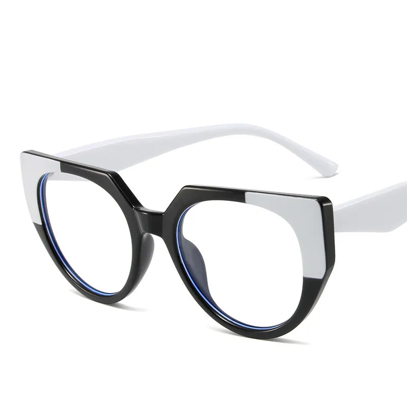 CCSpace Women's Full Rim Cat Eye Tr 90 Hyperopic Reading Glasses R56954 Reading Glasses CCspace White 0 